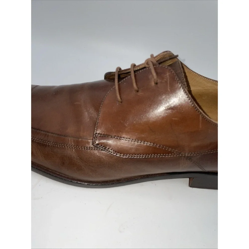 Mercanti Fiorentini Oxfords Apron Toe Shoes US 13 Brown‎ Leather ITALY